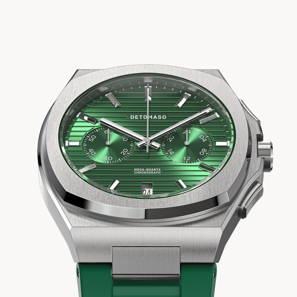 VOLTRE CHRONOGRAPH FIRST EDITION GREEN - reTPU Green Matte - Detomaso Watches