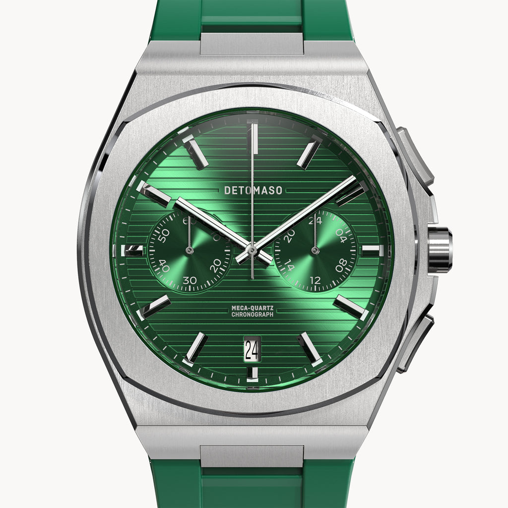 VOLTRE CHRONOGRAPH FIRST EDITION GREEN - reTPU Green Matte - Detomaso Watches