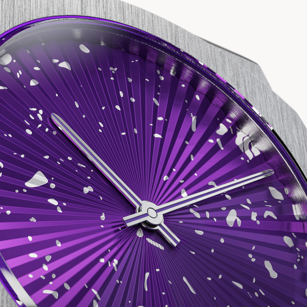 VOLTRE PURPLE BURST - Stainless steel Silver Brushed - Detomaso Watches
