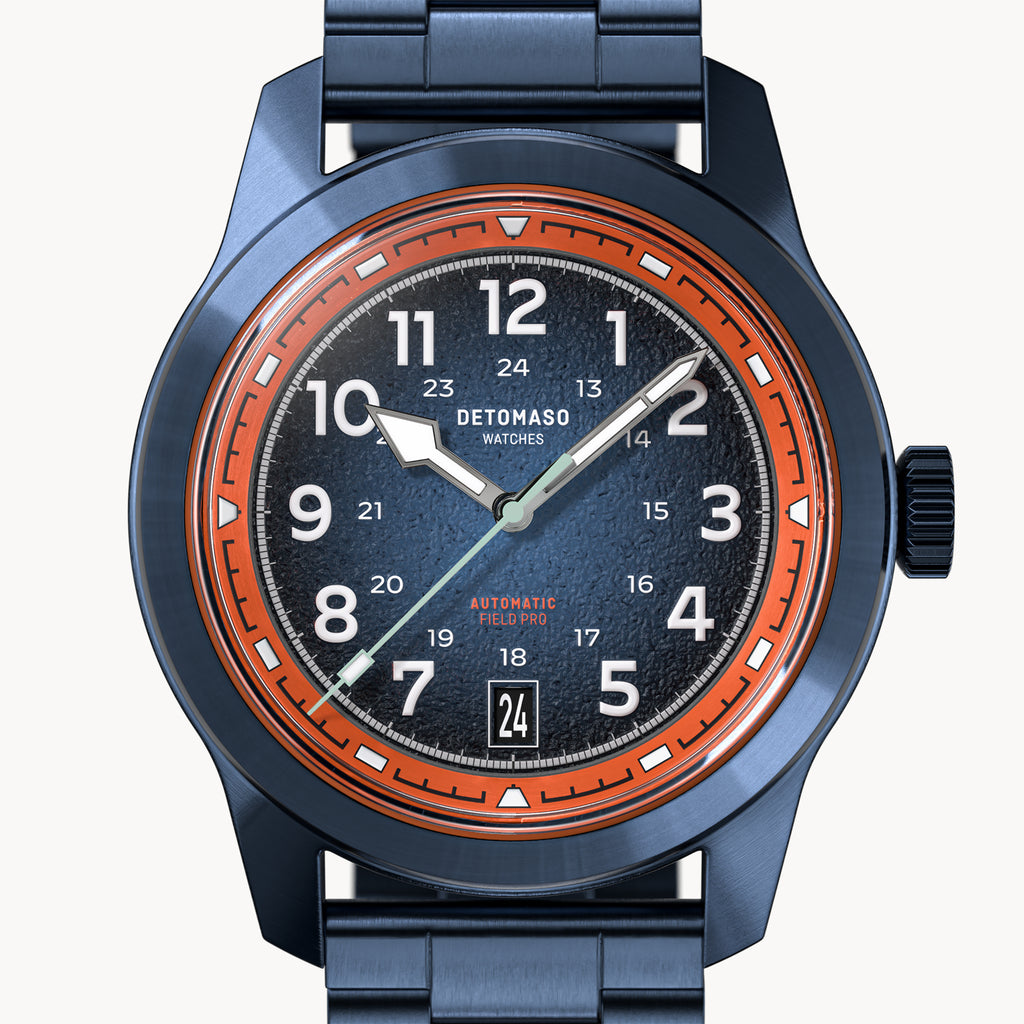 BLUE EXPLORER AUTOMATIC - Stainless steel Blue Brushed - Detomaso Watches