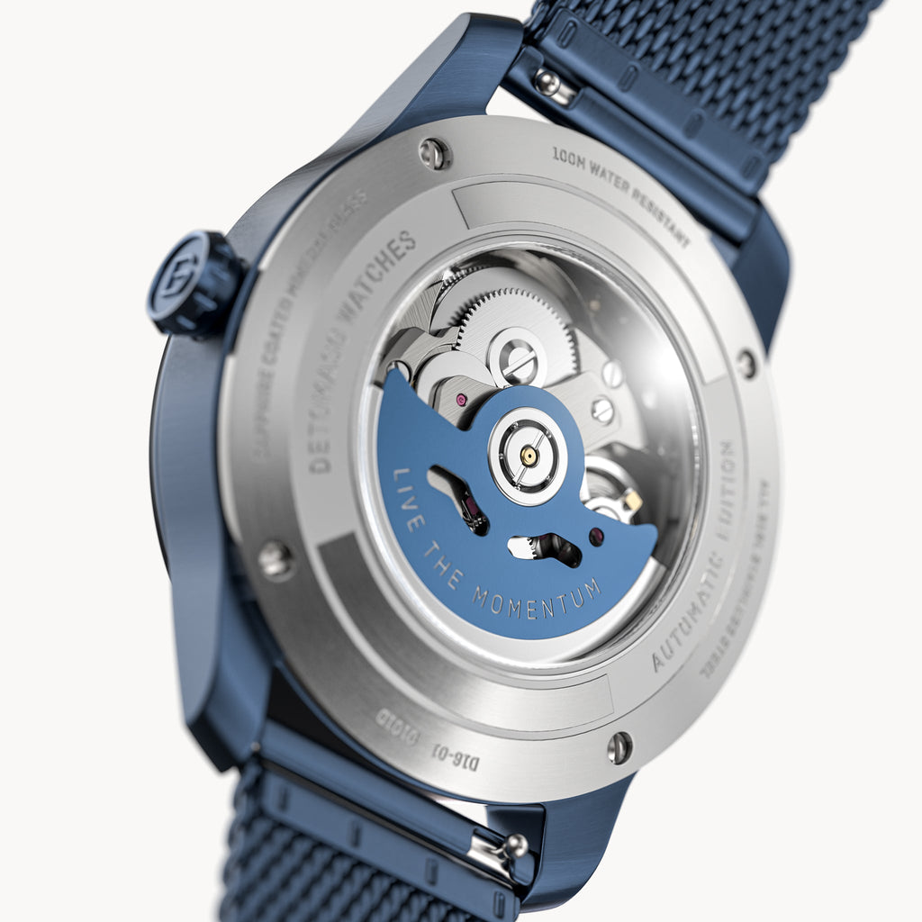 CLASSIC AUTOMATIC DEEP BLUE - Mesh Blue Brushed - Detomaso Watches