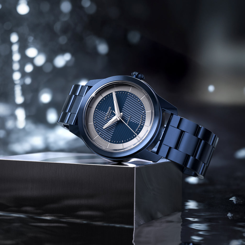CLASSIC AUTOMATIC DEEP BLUE - Stainless steel Blue Brushed - Detomaso Watches