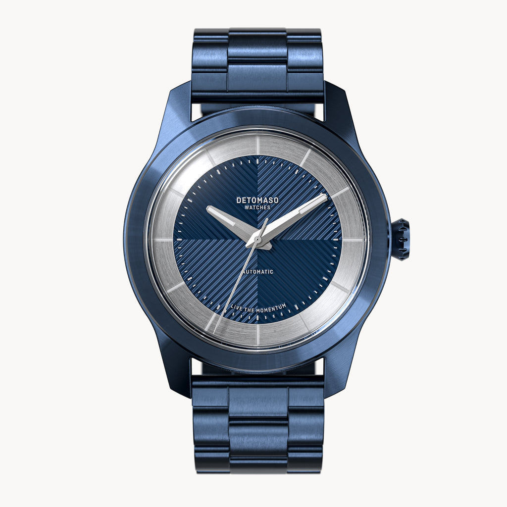 CLASSIC AUTOMATIC DEEP BLUE - Stainless steel Blue Brushed - Detomaso Watches