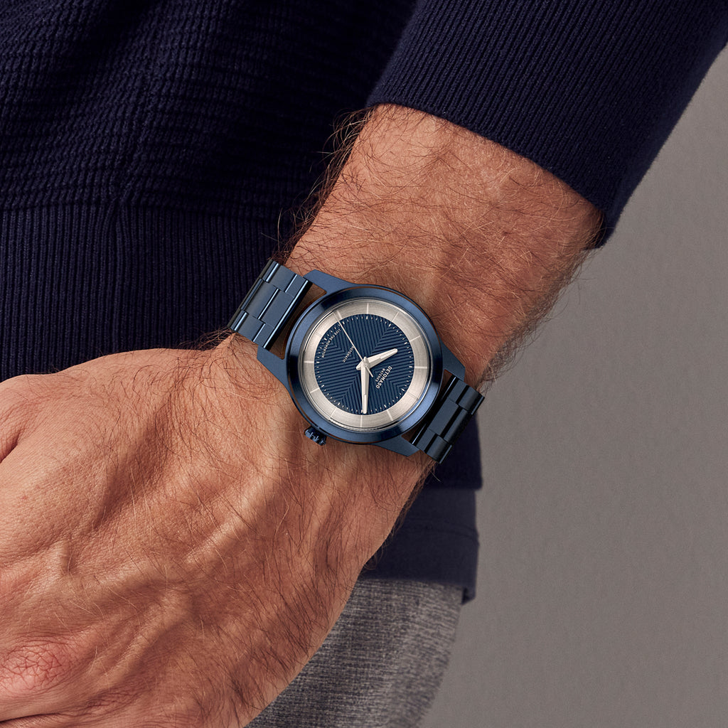CLASSIC AUTOMATIC DEEP BLUE - Stainless steel Blue Brushed - Detomaso Watches