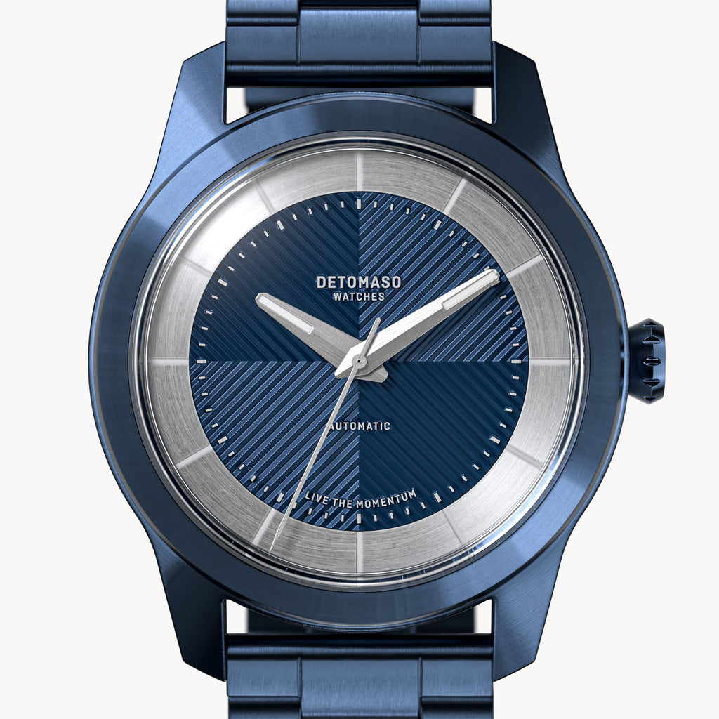 CLASSIC AUTOMATIC DEEP BLUE - Stainless steel Blue Brushed - Detomaso Watches