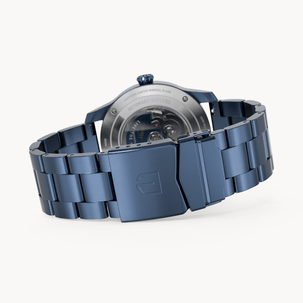 CLASSIC AUTOMATIC DEEP BLUE - Stainless steel Blue Brushed - Detomaso Watches