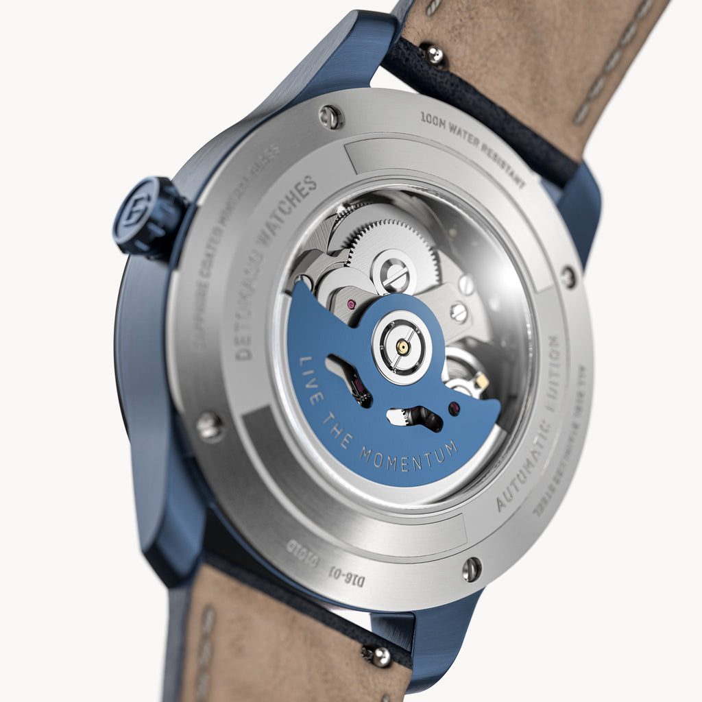CLASSIC AUTOMATIC DEEP BLUE - Leather Blue Toscano - Detomaso Watches