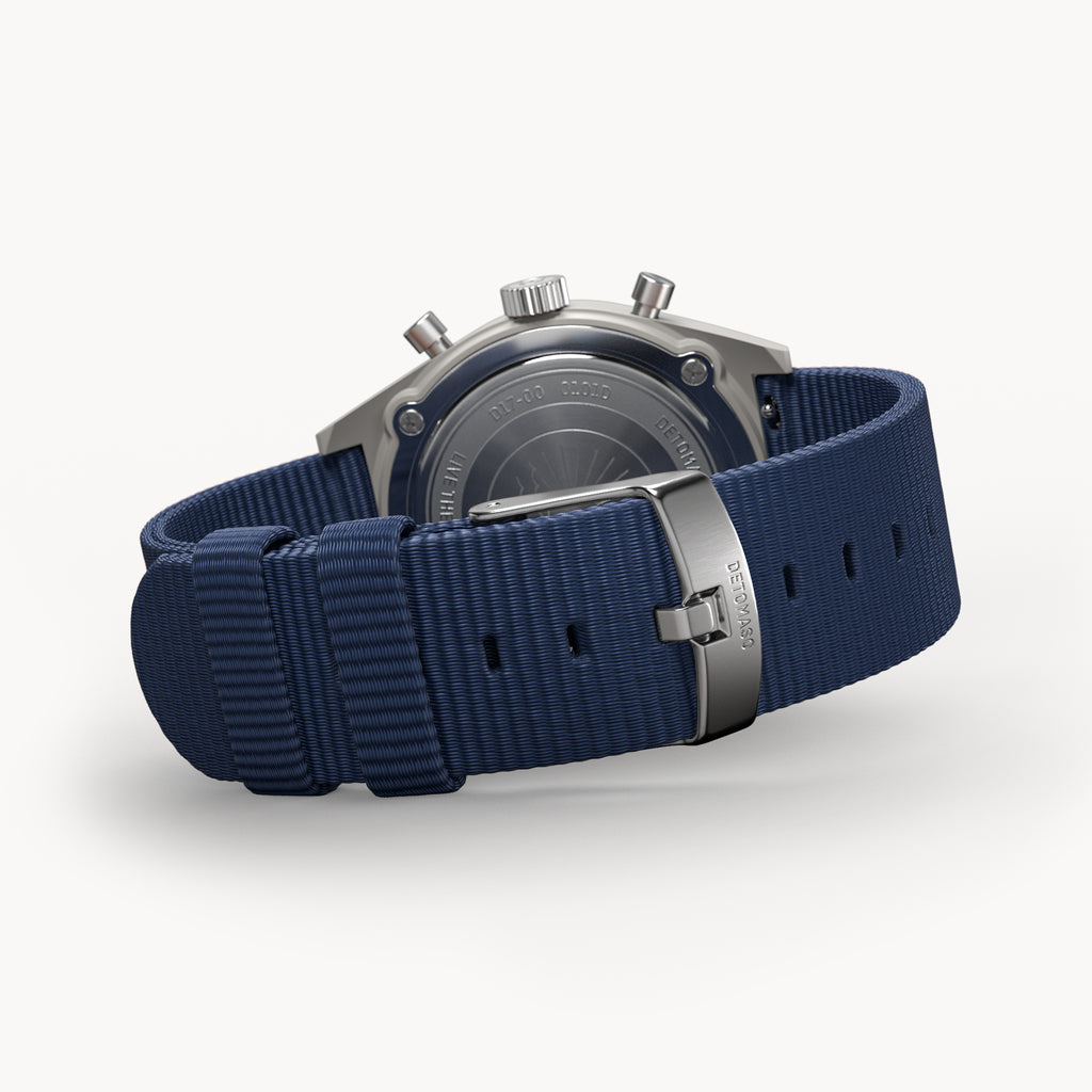 D10 CHRONO SOLAR
 GRAY YELLOW
 - Ocean Plastic Dark Blue Woven - Detomaso Watches