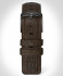 LEATHER STRAP DARK BROWN CLASSIC - Dark Gun matte