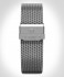 MILANESE STRAP SILVER SANDBLASTED - silver matte