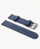 RECYCLED OCEAN PLASTIC STRAP DARK BLUE - silver g