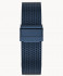 MILANESE STRAP BLUE POLISHED 20MM - blue glossy