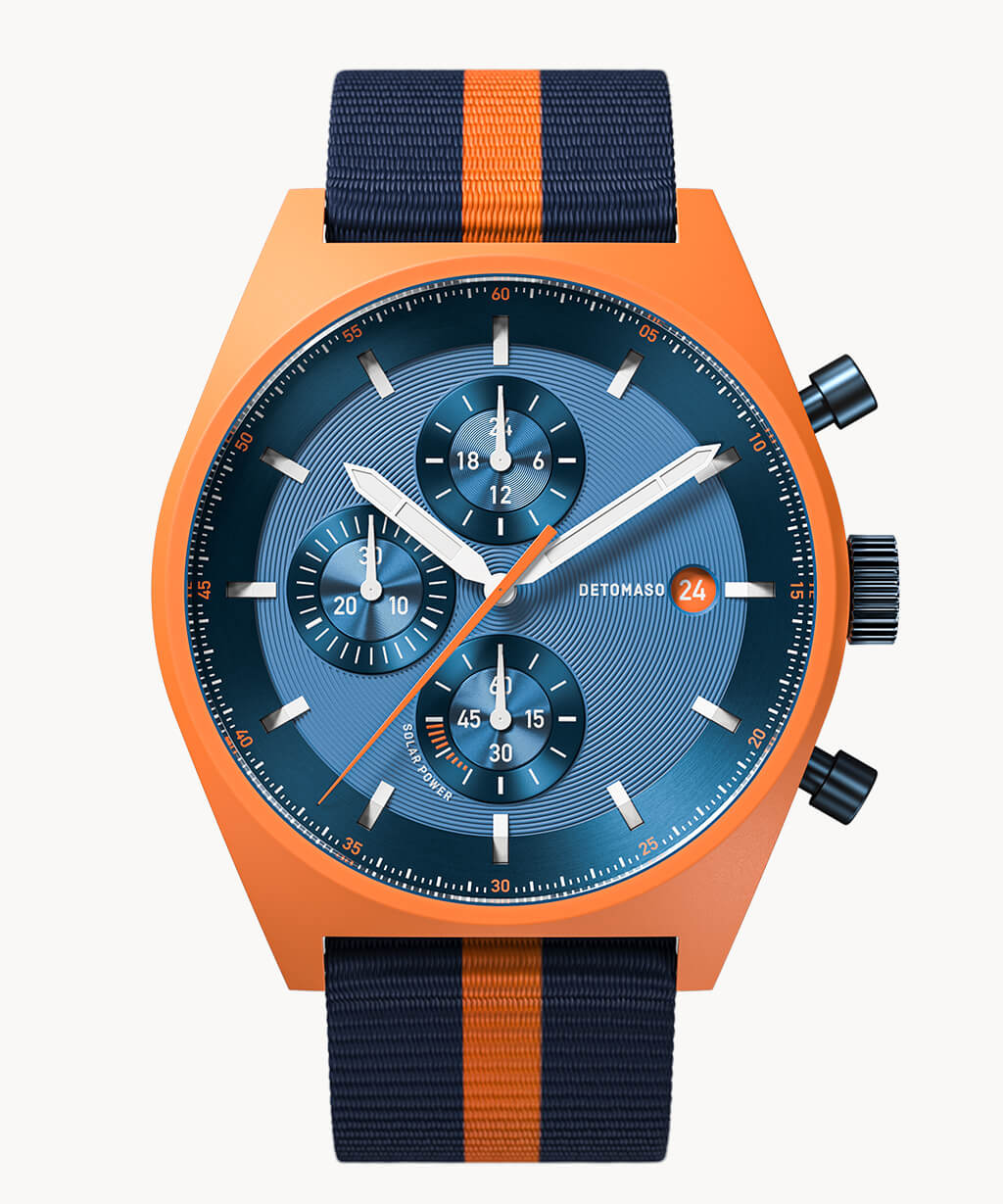 D10 CHRONO SOLAR ORANGE BLUE