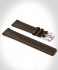 LEATHER STRAP DARK BROWN CLASSIC - rose gold glän