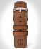 LEATHER STRAP ECRU BROWN - rose gold glossy