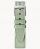 LEATHER STRAP MAINE MENTA - silver glossy