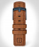 LEATHER STRAP BROWN CLASSIC - dark blue matte geb