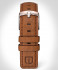 LEATHER STRAP BROWN CLASSIC - rose gold glossy