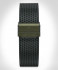 MILANESE STRAP olive BRUSHED - olive green matte