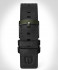 LEATHER STRAP RACING BLACK - olive green matte ge