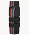 #TIDE OCEAN MATERIAL® STRAP BLACK RED - black m