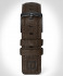 LEATHER STRAP DARK BROWN CLASSIC - black gebürs