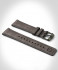 LEATHER STRAP GRAY CLASSIC - olive green brushed