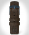 LEATHER STRAP DARK BROWN CLASSIC - dark blue mat