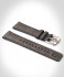LEATHER STRAP GRAY CLASSIC - rose gold glossy