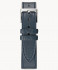 LEATHER STRAP TOSCANO MARINE - silver glossy