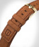 LEATHER STRAP BROWN CLASSIC - gold glossy