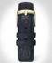 LEATHER STRAP DARK BLUE CLASSIC - gold glossy