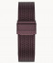 MILANESE STRAP BURGUNDY POLISHED 20MM - Burgundy