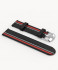 #TIDE OCEAN MATERIAL® STRAP BLACK RED - silver ma