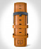 LEATHER STRAP BROWN CLASSIC - blue matte