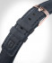 LEATHER STRAP BLUE CLASSIC - rose gold glossy