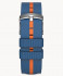 #TIDE OCEAN MATERIAL® STRAP BLUE / ORANG - silver