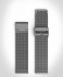 MILANESE STRAP GRAY SANDBLASTED - gray matte