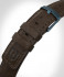 LEATHER STRAP DARK BROWN CLASSIC - dark blue mat