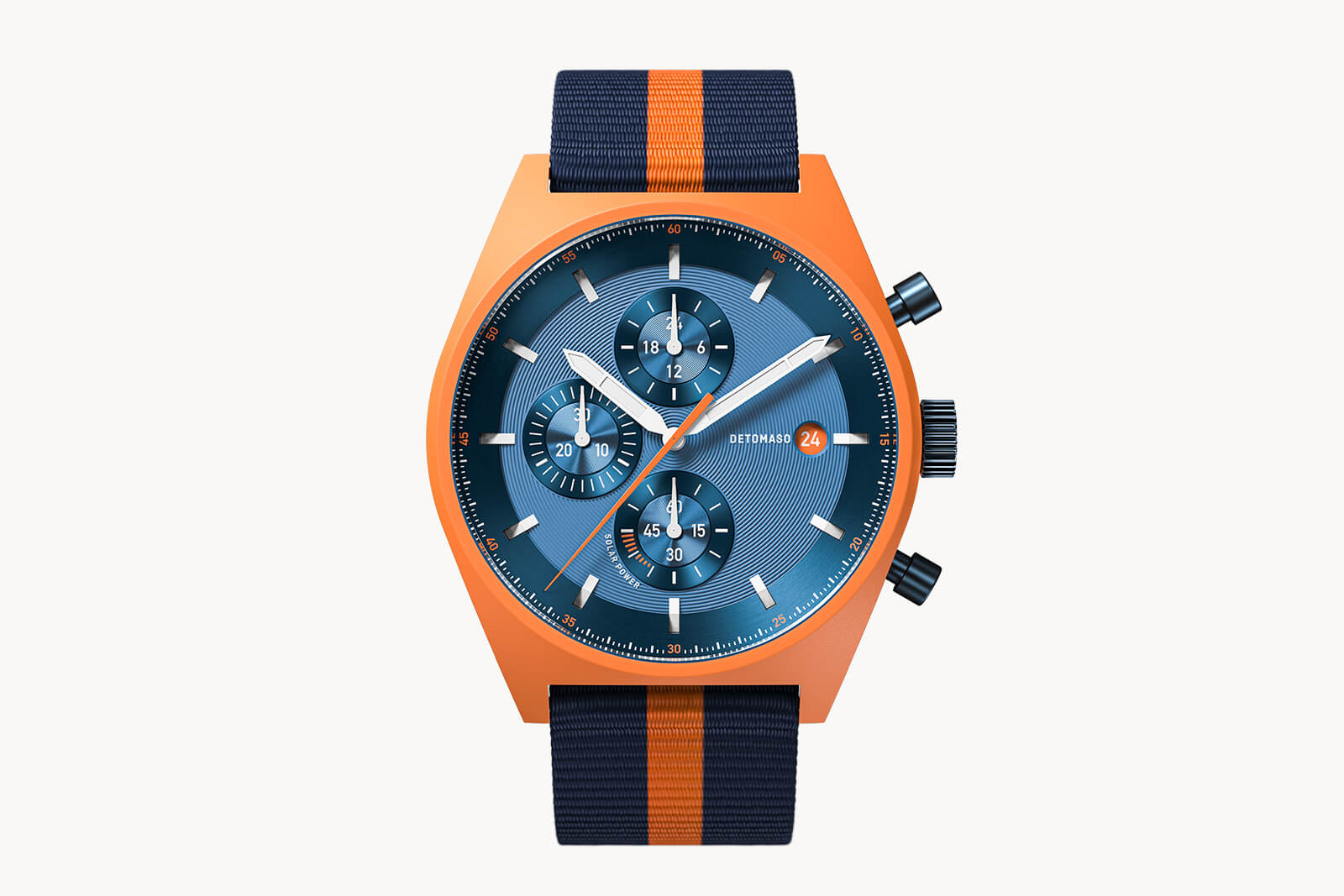 D10 CHRONO SOLAR ORANGE BLUE