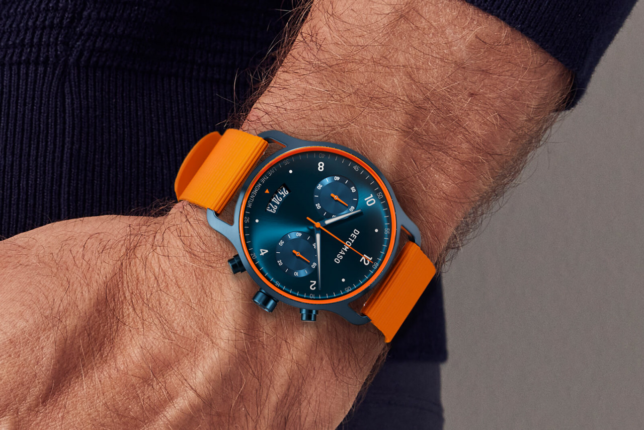 Detomaso sorpasso chronograph blue new arrivals