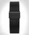 MILANESE STRAP BLACK SANDBLASTED - black matte