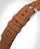 LEATHER STRAP BROWN CLASSIC - rose gold glossy