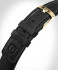 LEATHER STRAP BLACK CLASSIC - gold glossy