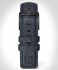 LEATHER STRAP BLUE CLASSIC - black matte brushed