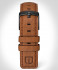 LEATHER STRAP BROWN CLASSIC - black matte gebürs