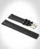 LEATHER STRAP BLACK CLASSIC - gold glossy