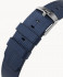 RECYCLED OCEAN PLASTIC STRAP DARK BLUE - silver g