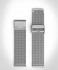 MILANESE STRAP SILVER SANDBLASTED - silver matte