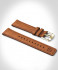 LEATHER STRAP BROWN CLASSIC - gold glossy
